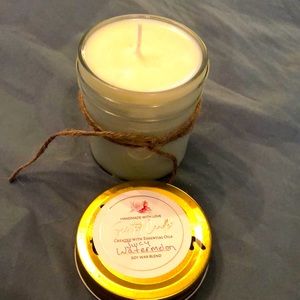 Hand Crafted 6 oz Mason jar soy candle